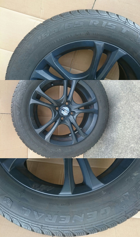 Cerchi GMP da 15 adattabili Fiat GPunto Opel corsa gomme invernali 185/65/15 General